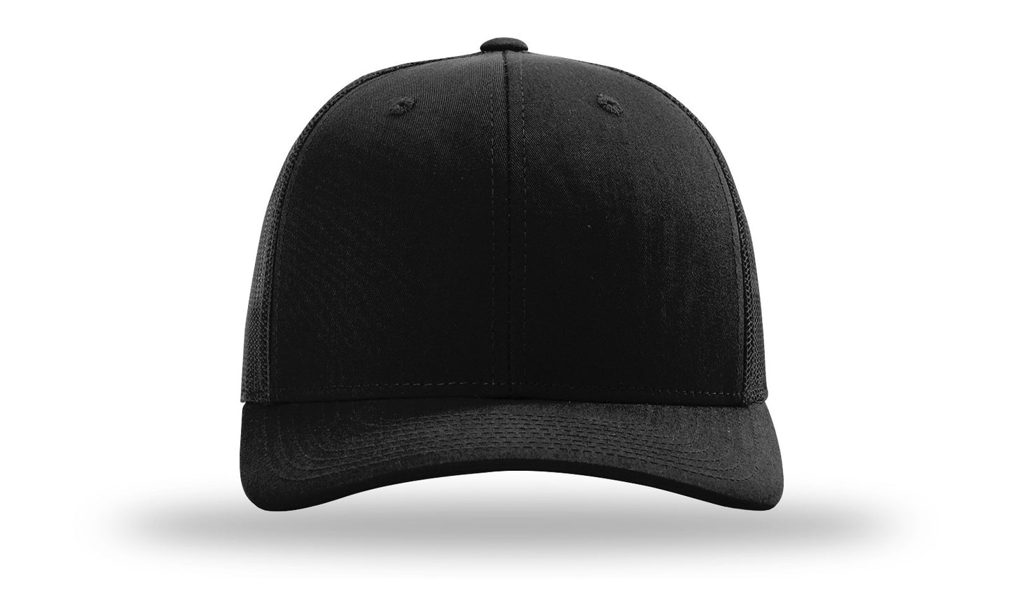 UNC Tarheels Hang Loose PVC Patch Cap - R112 snapback Solid Black