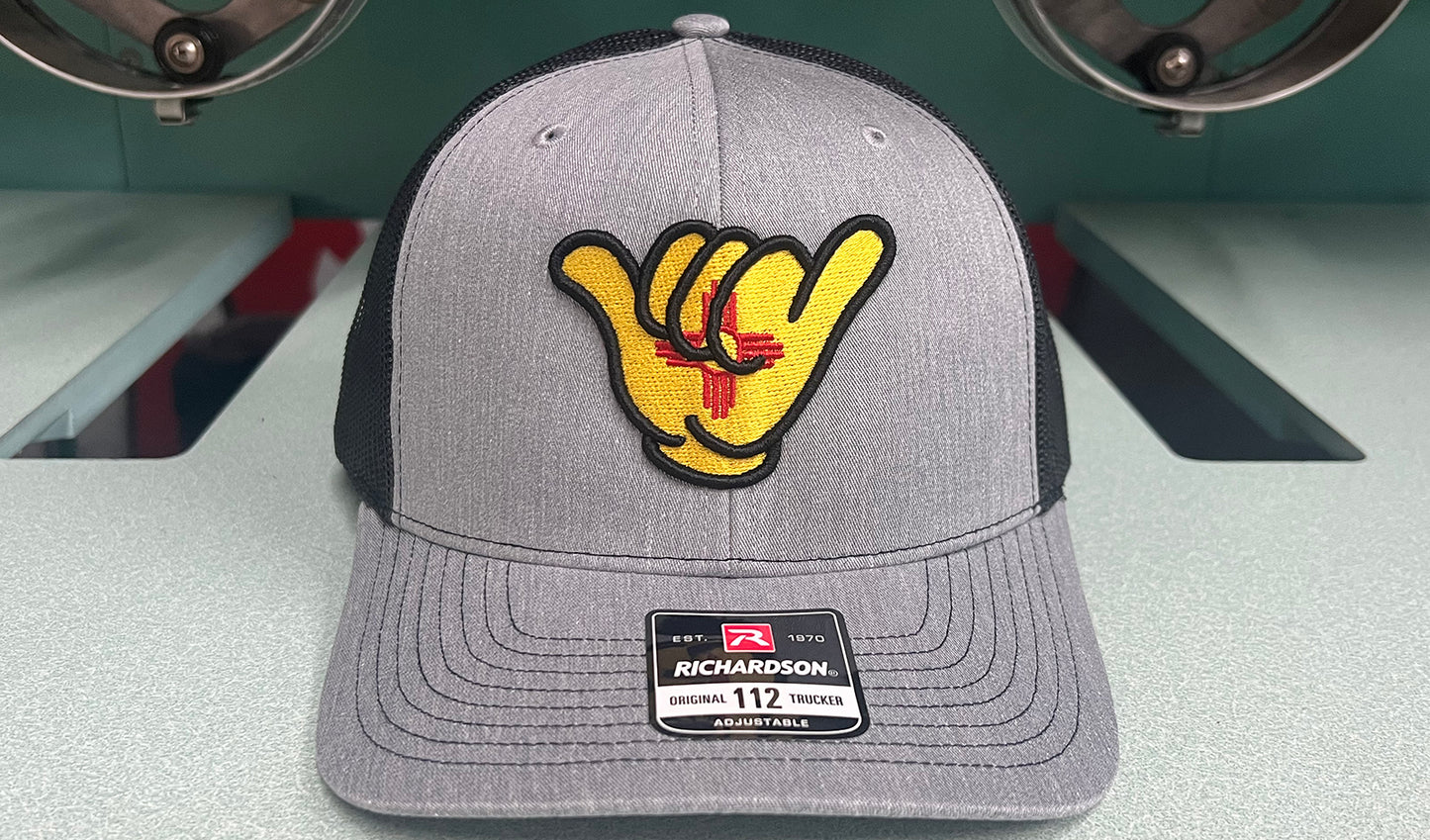 New Mexico Flag Hang Loose Cap - R112 snapbacks Heather Gray/Black