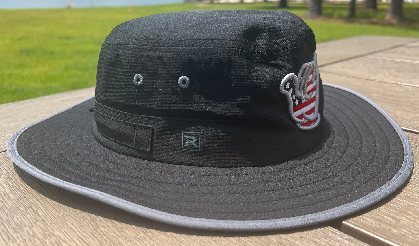 USA FLAG Hang Loose - Black Bucket