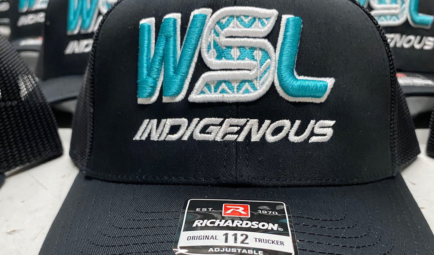 WSL INDIGENOUS BLACK TEAL - R112 Snapback
