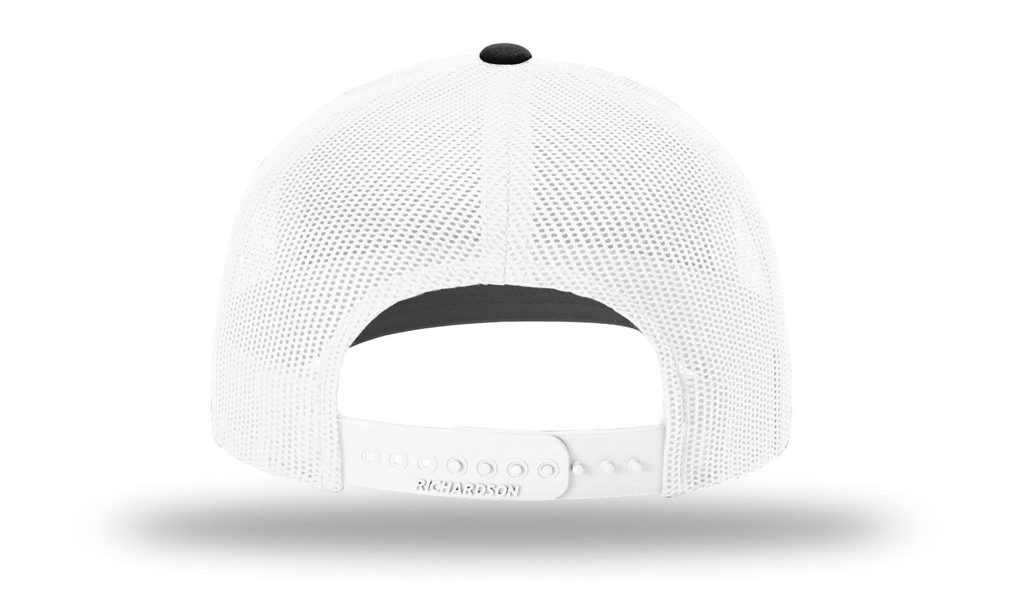 MB Shield - Richardson 112 Snapback - Black/White with Silver MB