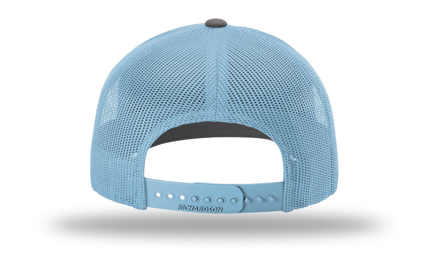 Homeplate USA Flag - R112 Charcoal/Columbia Blue