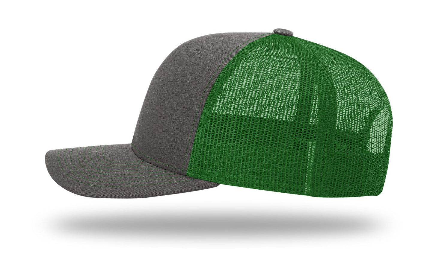 MB Shield - Richardson 112 Snapback - Charcoal/Kelly Green