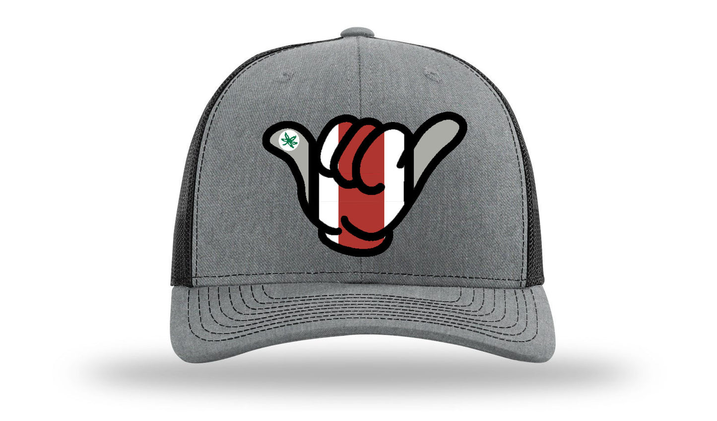 OSU Buckeyes Hang Loose Cap - R112 snapbacks Heather Gray/Black