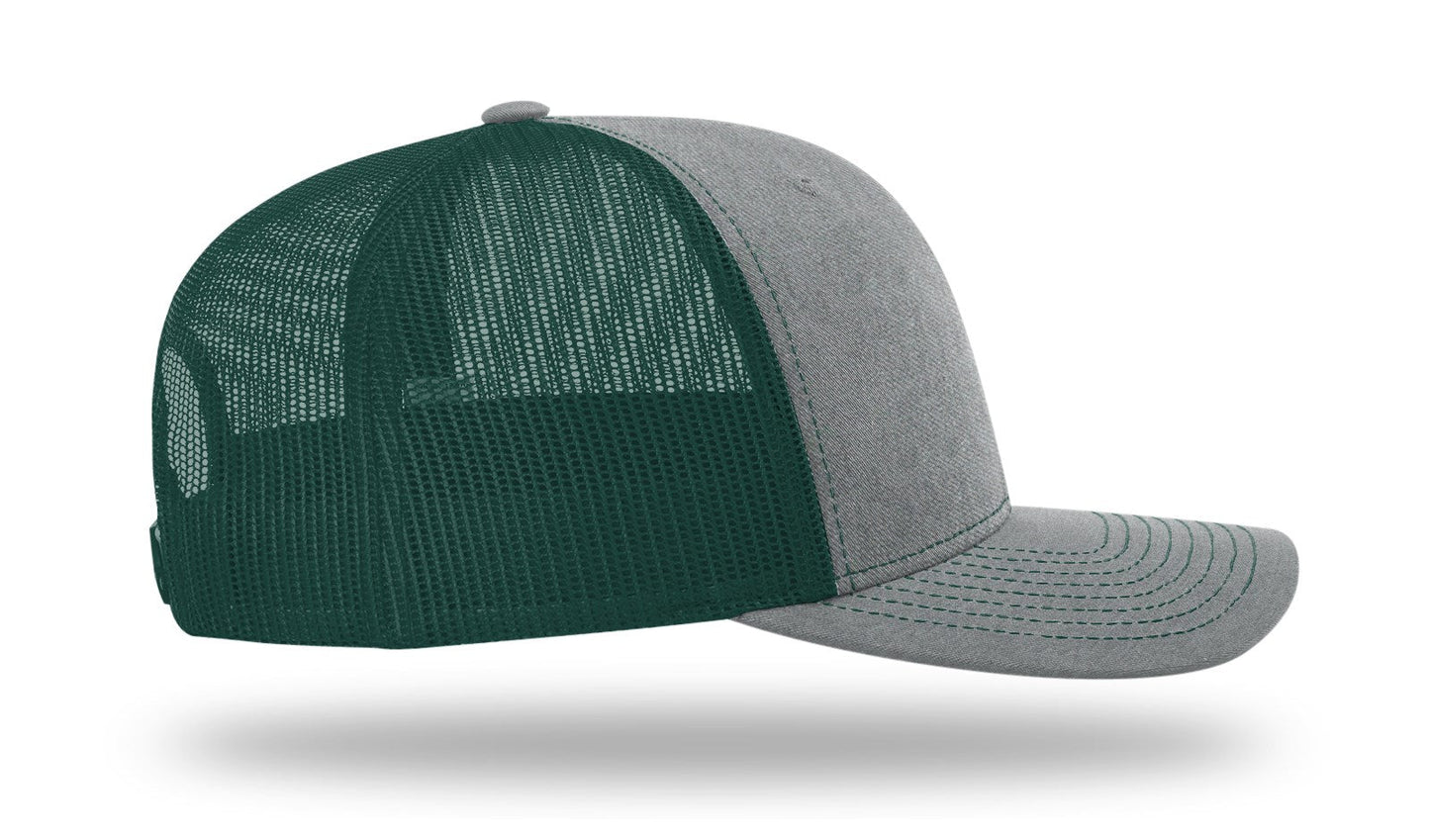Copy of 112 Richardson Snapback Heather Grey/Dark Green