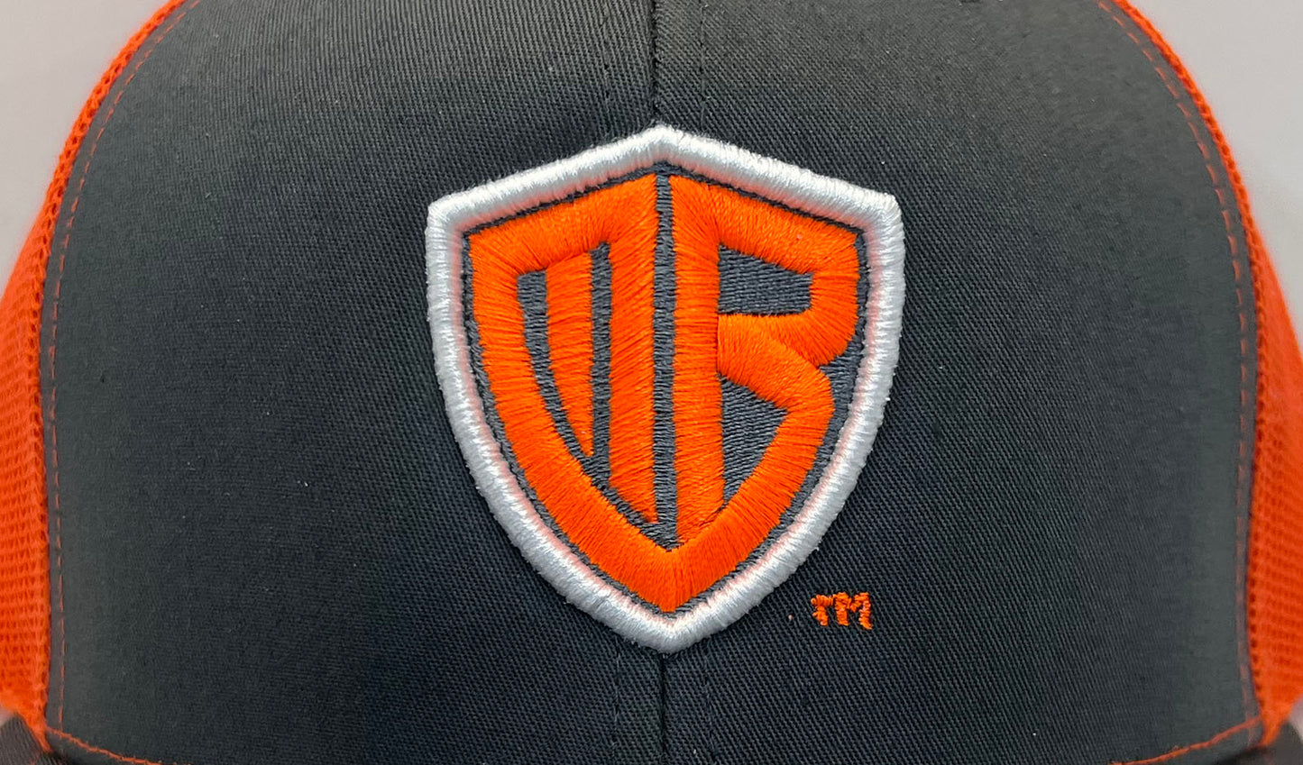 MB Shield - Richardson 112 Snapback - Charcoal/Neon Orange