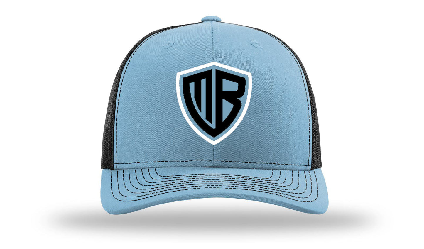 MB Shield - Richardson 112 Snapback - Columbia Blue/Black
