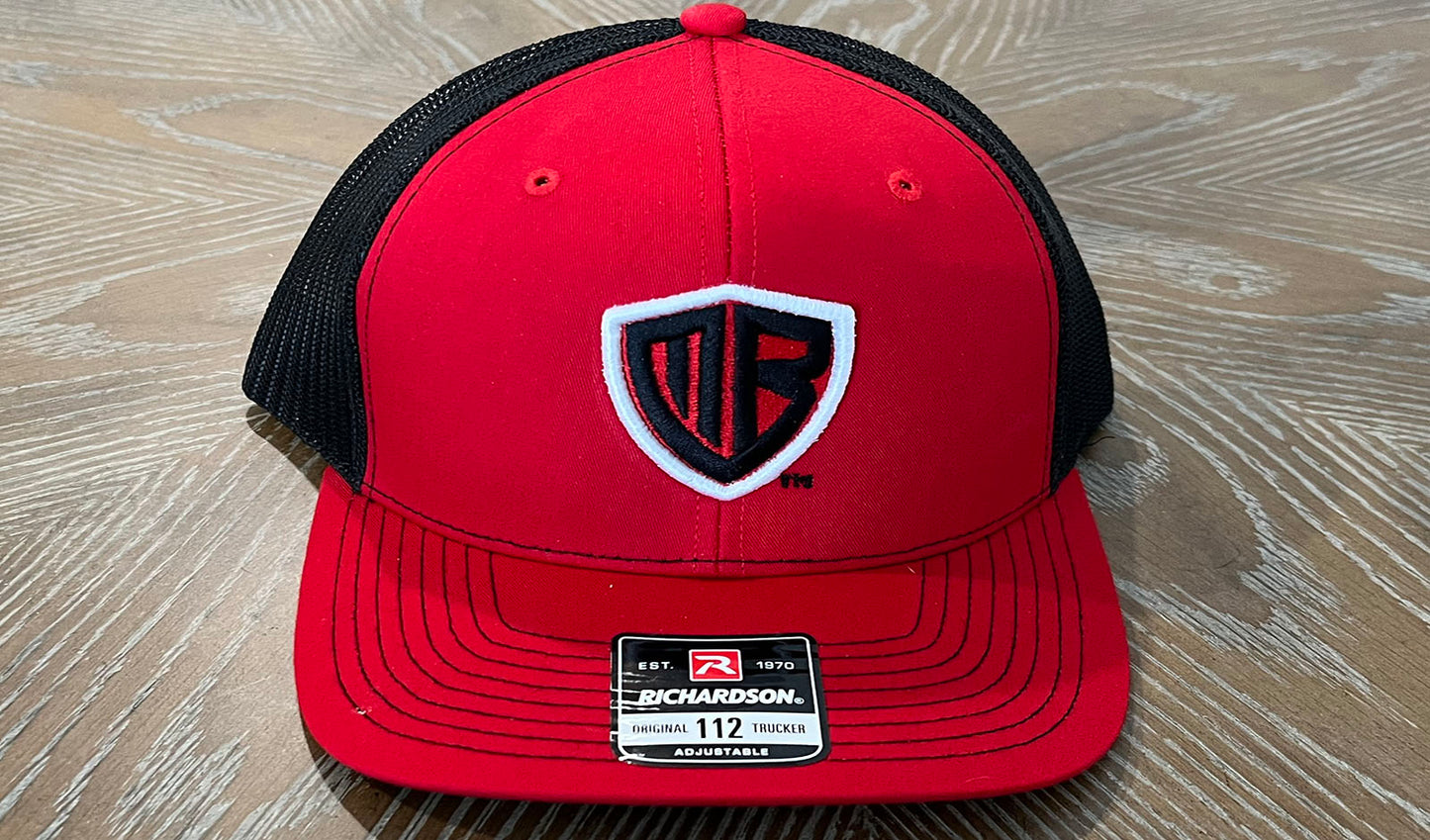 MB Shield 3D Puff - R112 Snapback - Red/Black