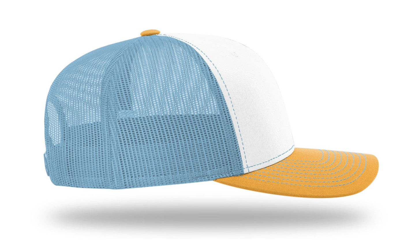 112 Richardson Snapback White/Columbia Blue/Yellow