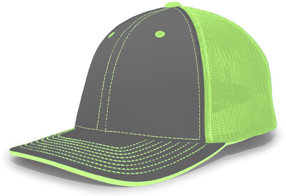 404M Pacific Flexfit Graphite/Neon Green/Graphite