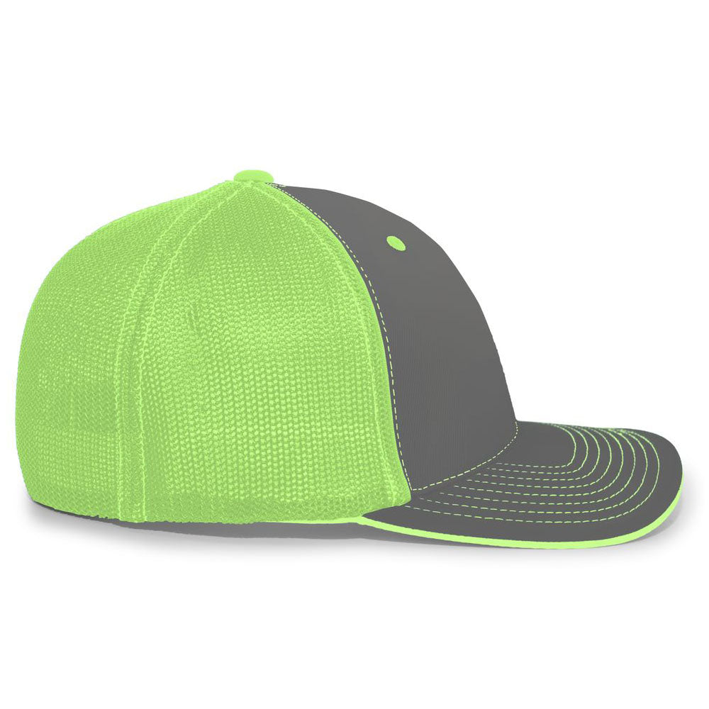 404M Pacific Flexfit Graphite/Neon Green/Graphite