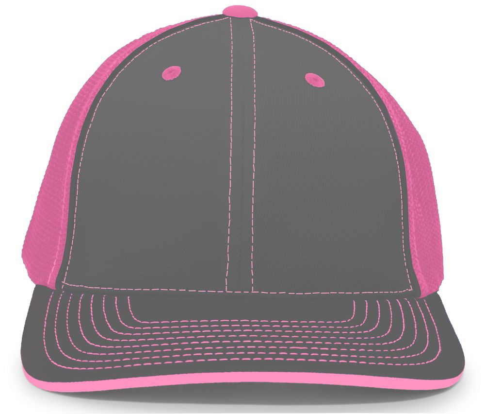 404M Pacific Flexfit Charcoal/Neon Pink/Charcoal