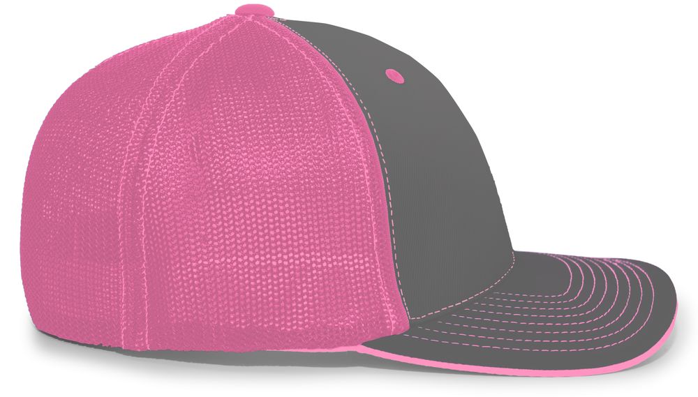 404M Pacific Flexfit Charcoal/Neon Pink/Charcoal