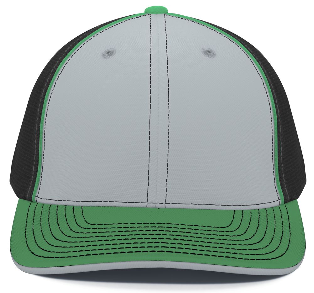 404M Pacific Flexfit Silver/Black/Kelly