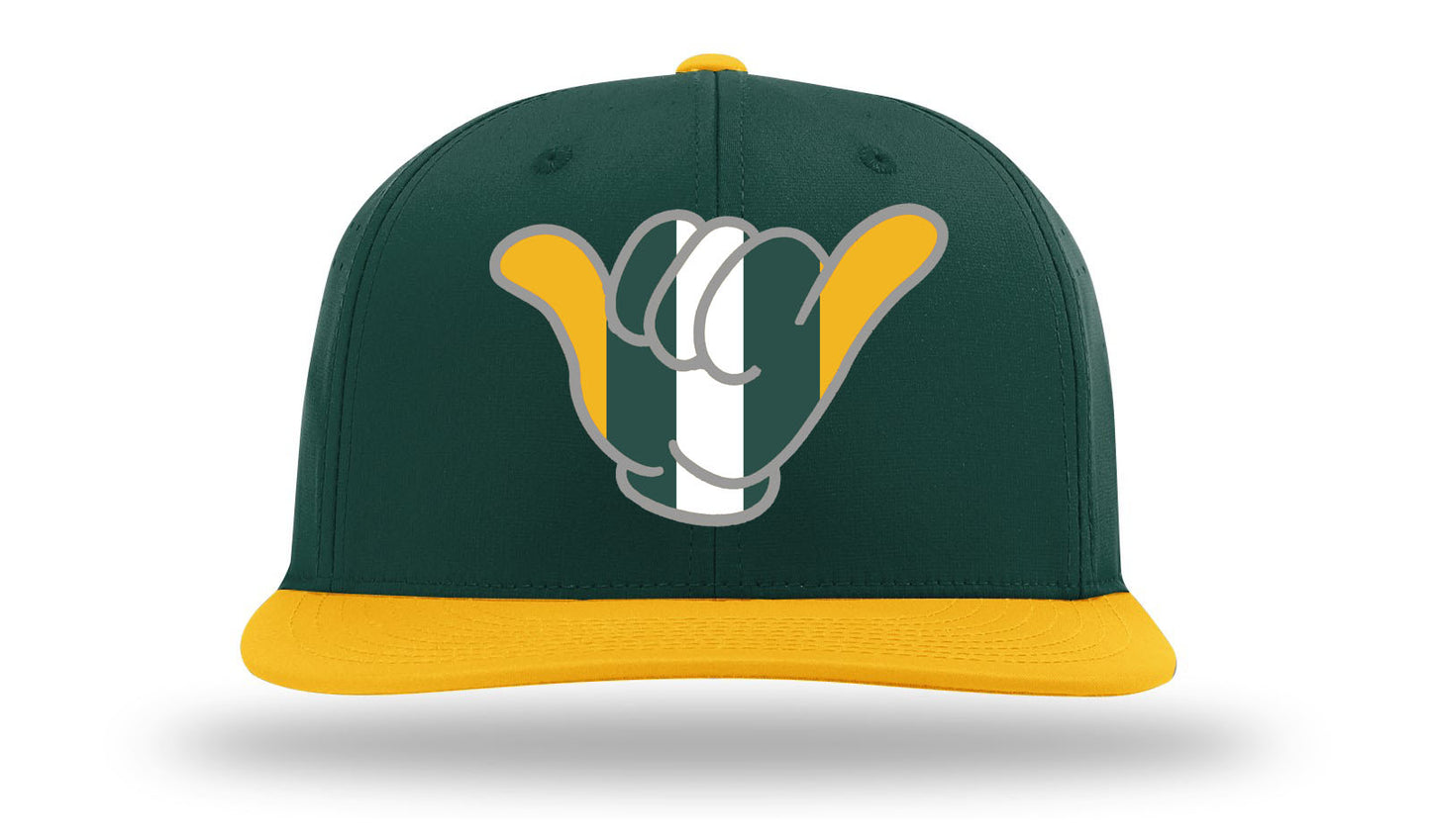 Packers HOME colors Shaka Hats - Dark Green/Gold PTS30