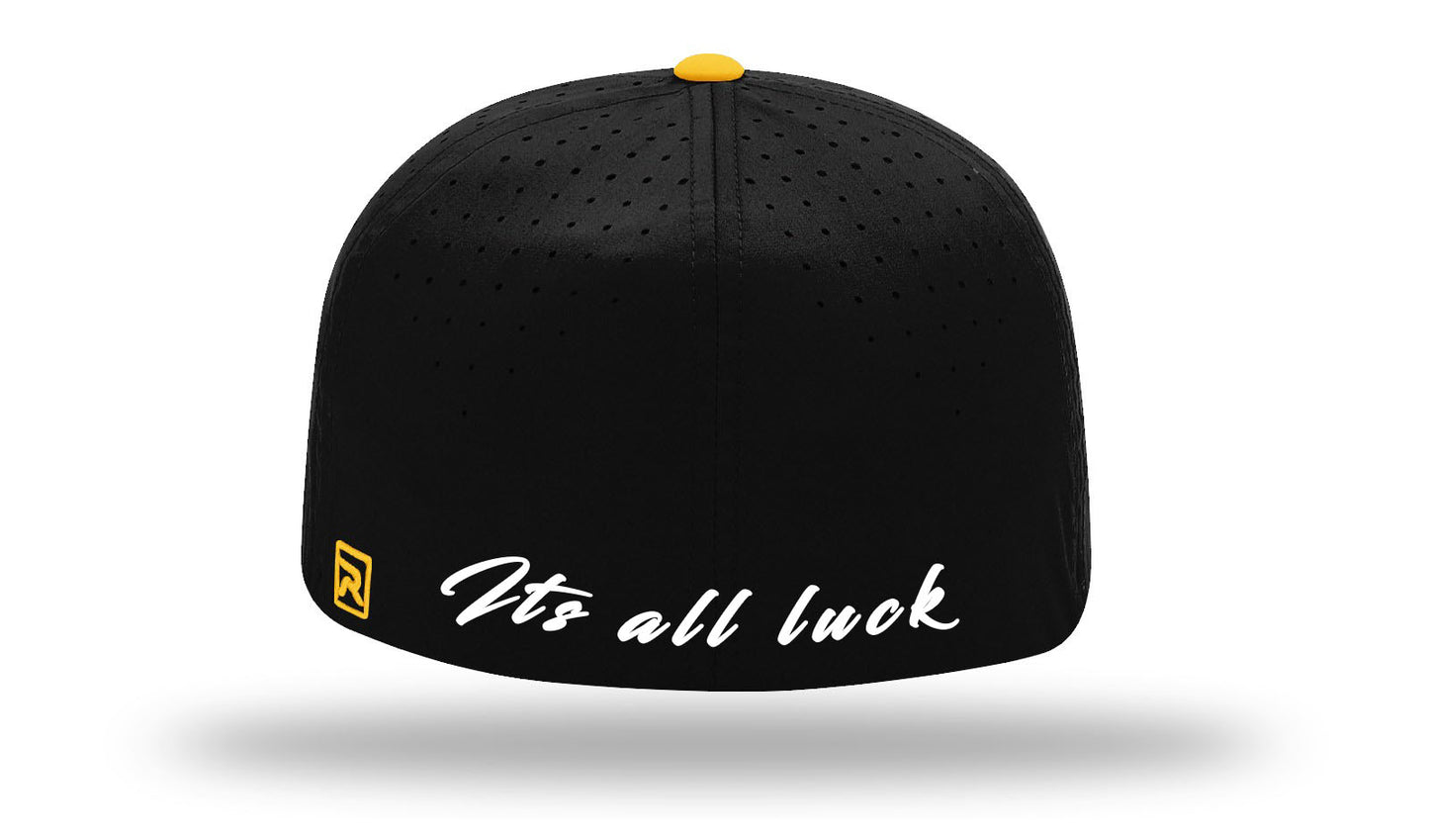 Its All Luck Gold White Clover PTS30 Black/Gold Cap