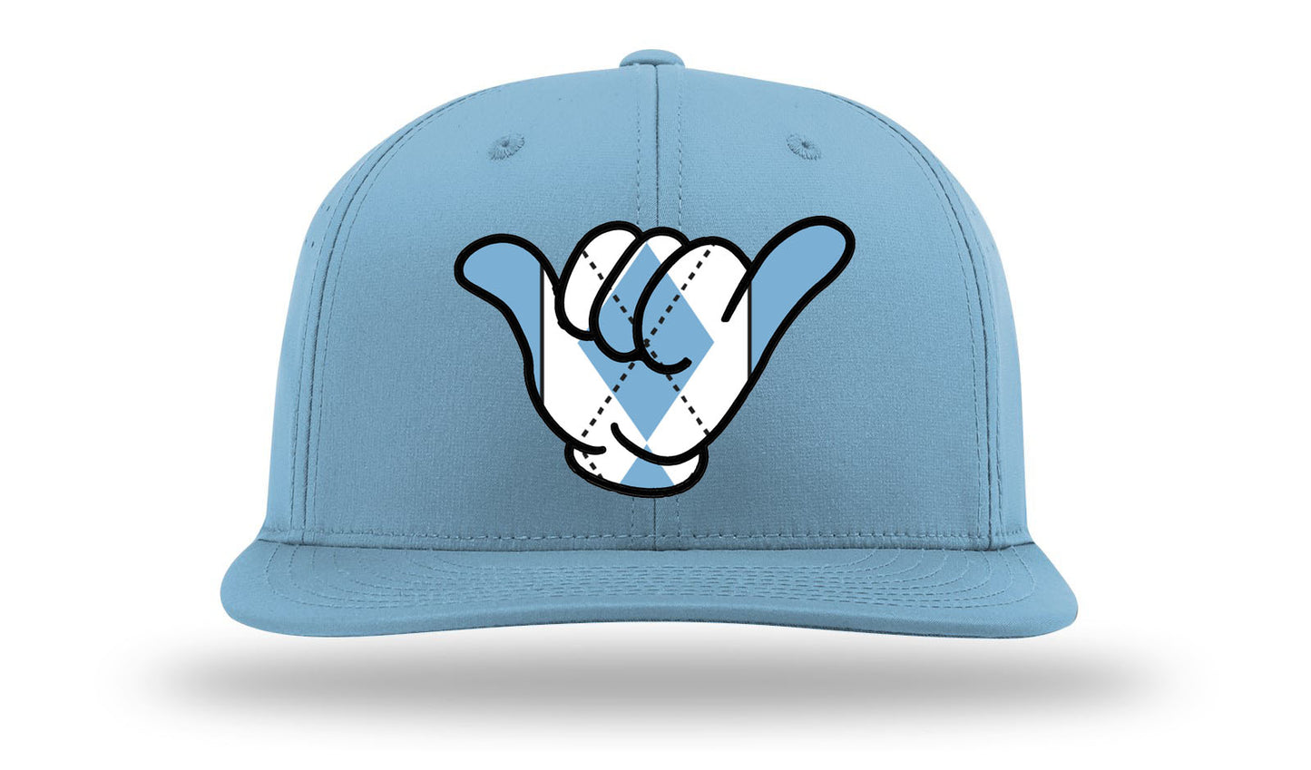 Carolina Tarheels Hang Loose Caps - Solid Columbia Blue PTS30