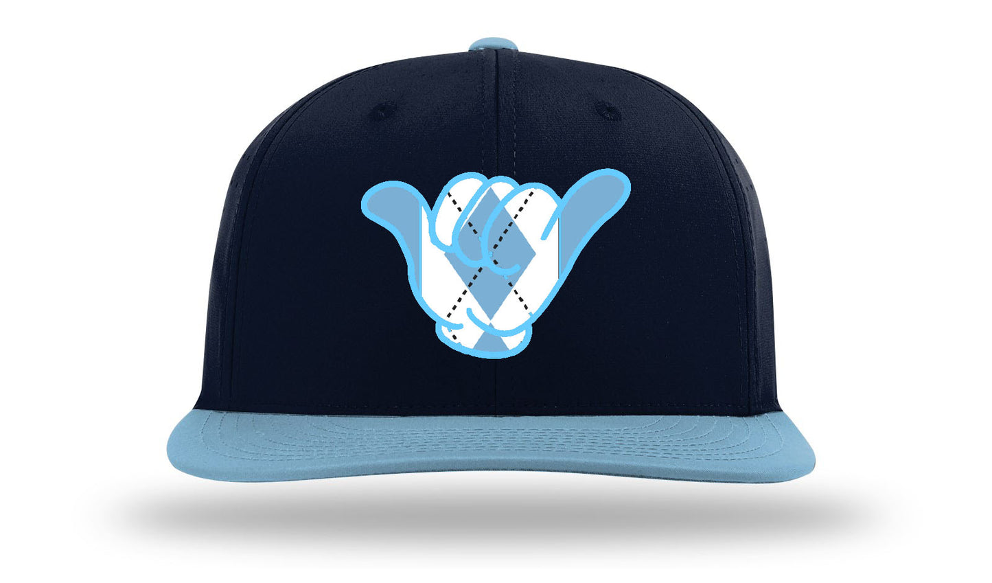 Carolina Tarheels Hang Loose Hat - Solid Navy/Columbia Blue PTS30