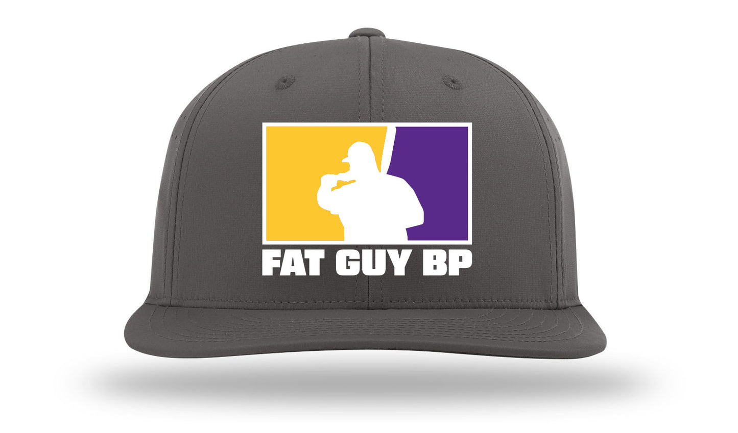Fat Guys BP Hat PTS30 Solid Charcoal #GoldPurple