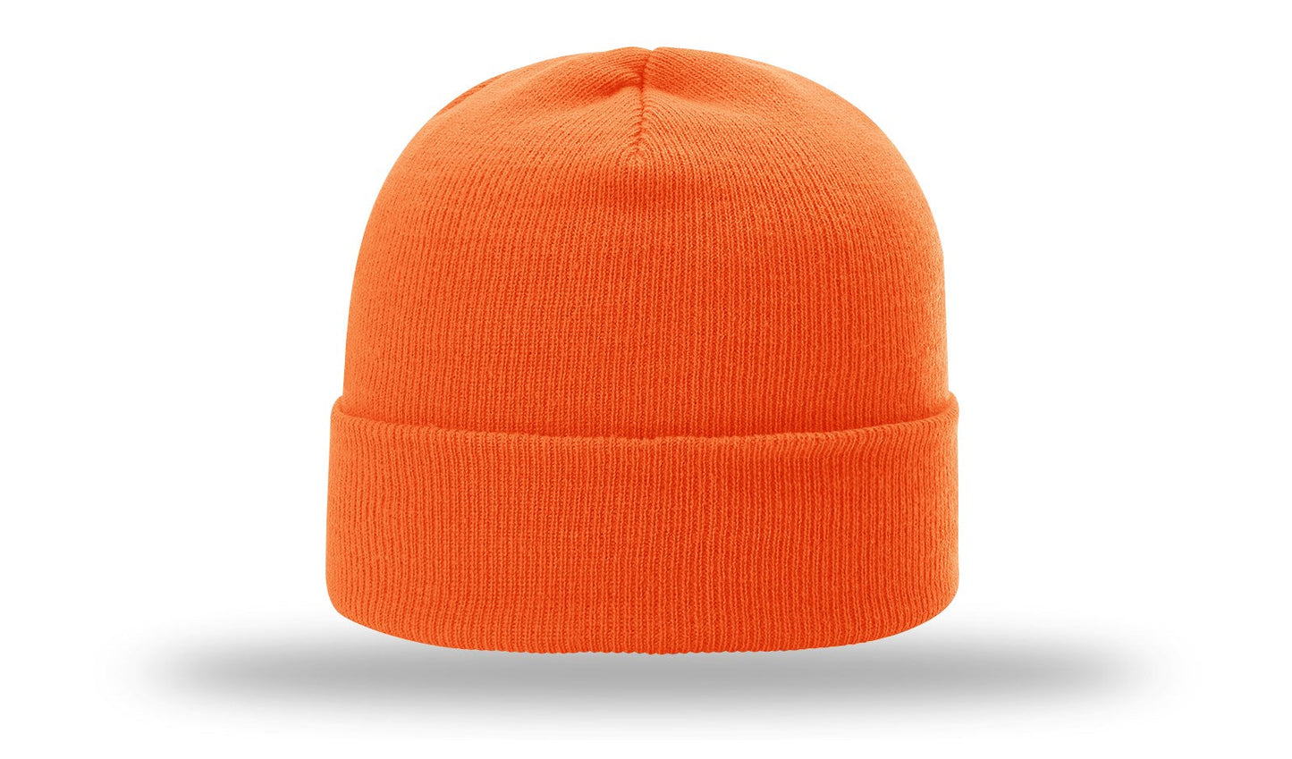 R-18 Richardson Solid Blaze Orange Beanie w/ Cuff
