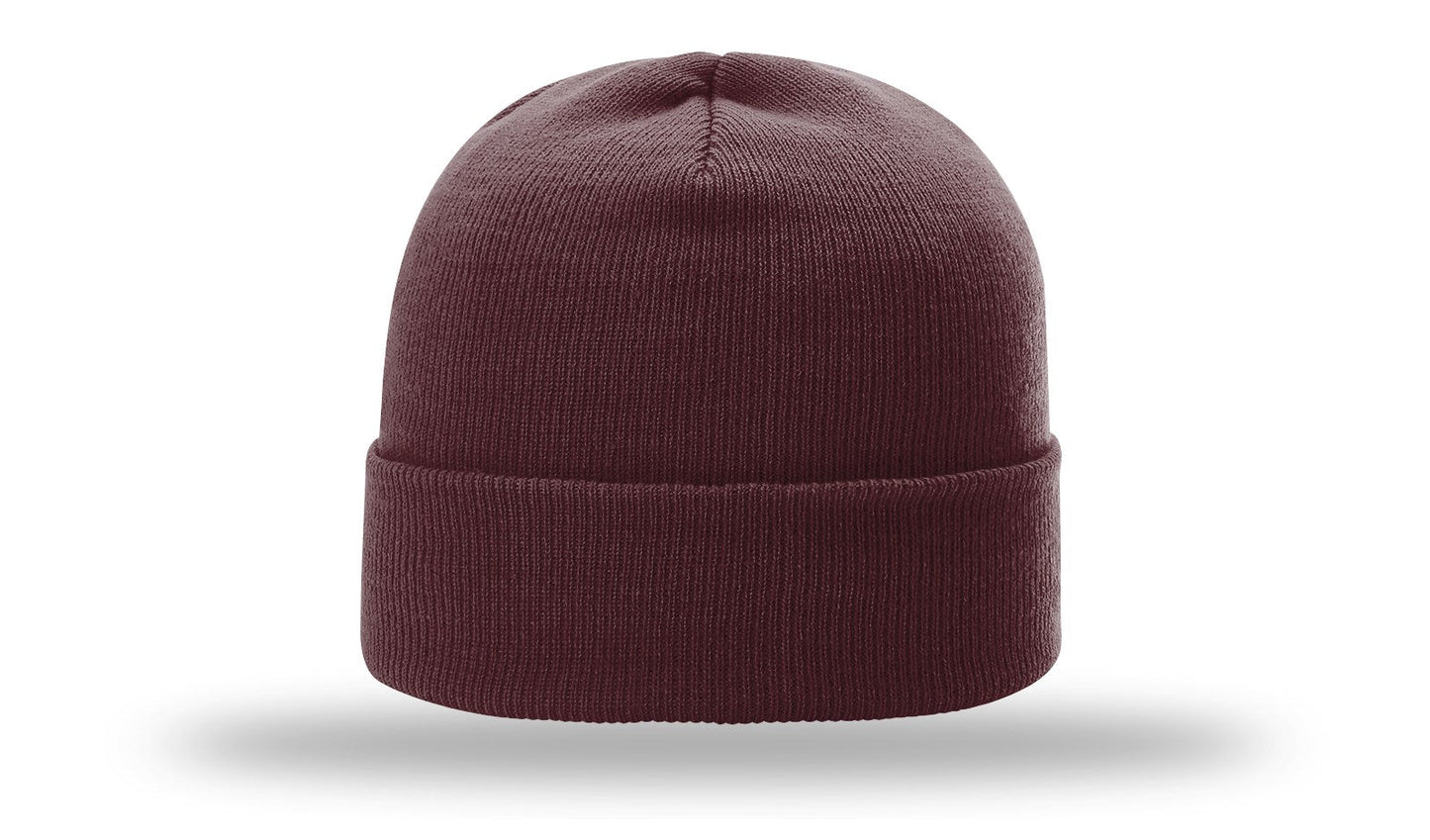 R-18 Richardson Solid Maroon Beanie w/ Cuff