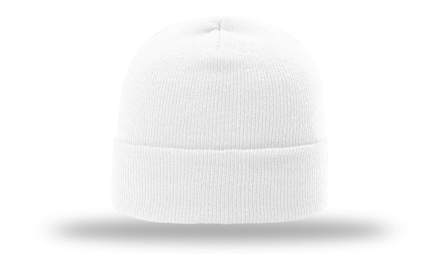R-18 Richardson Solid White Beanie w/ Cuff