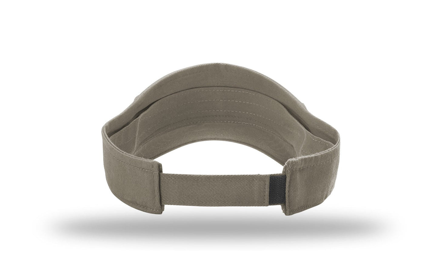 R - 45 Richardson Garment Washed Visors - Driftwood