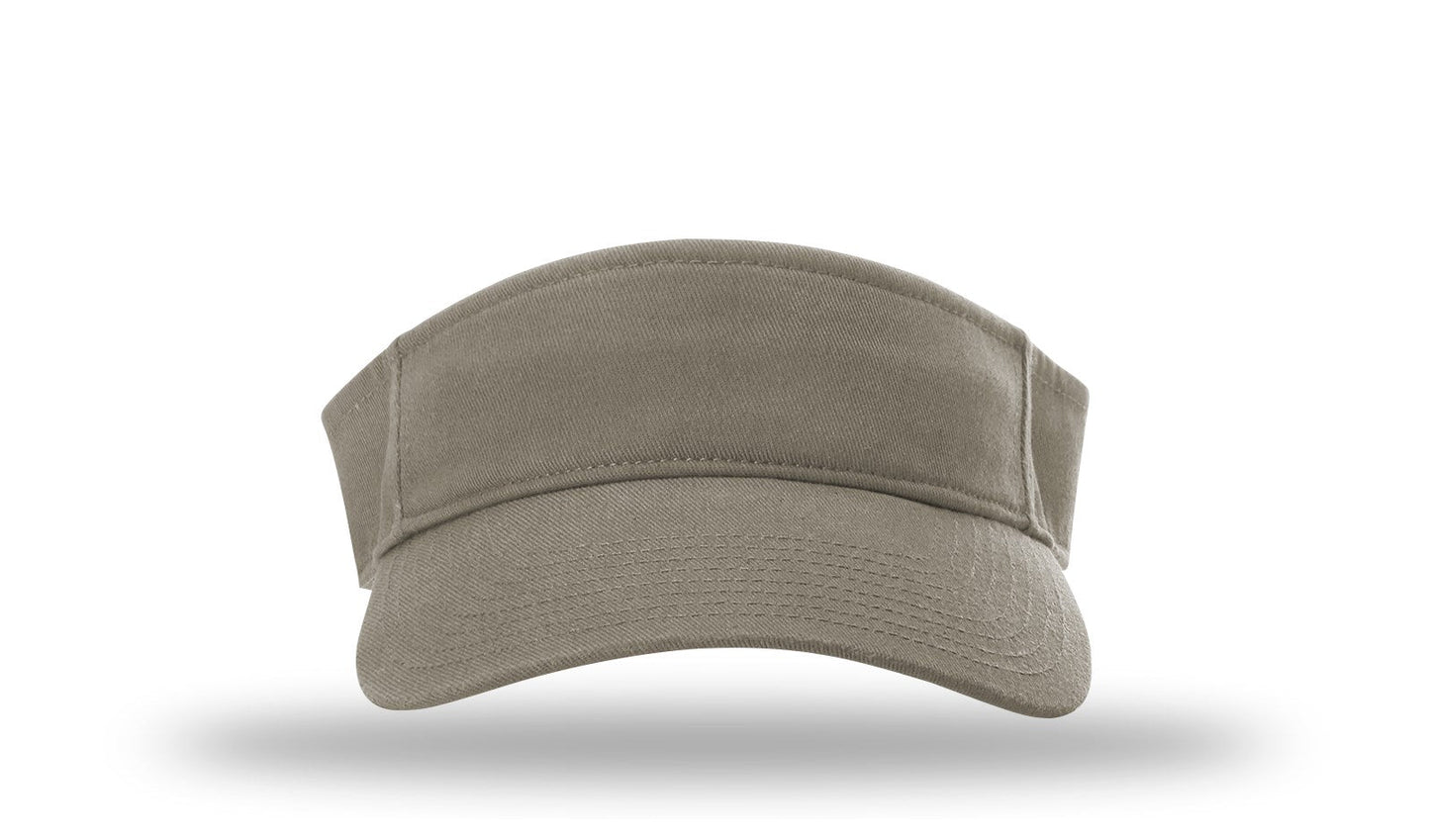 R - 45 Richardson Garment Washed Visors - Driftwood