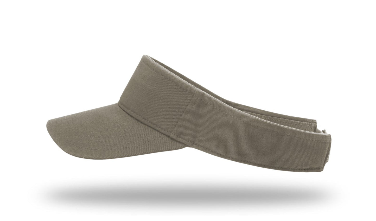 R - 45 Richardson Garment Washed Visors - Driftwood