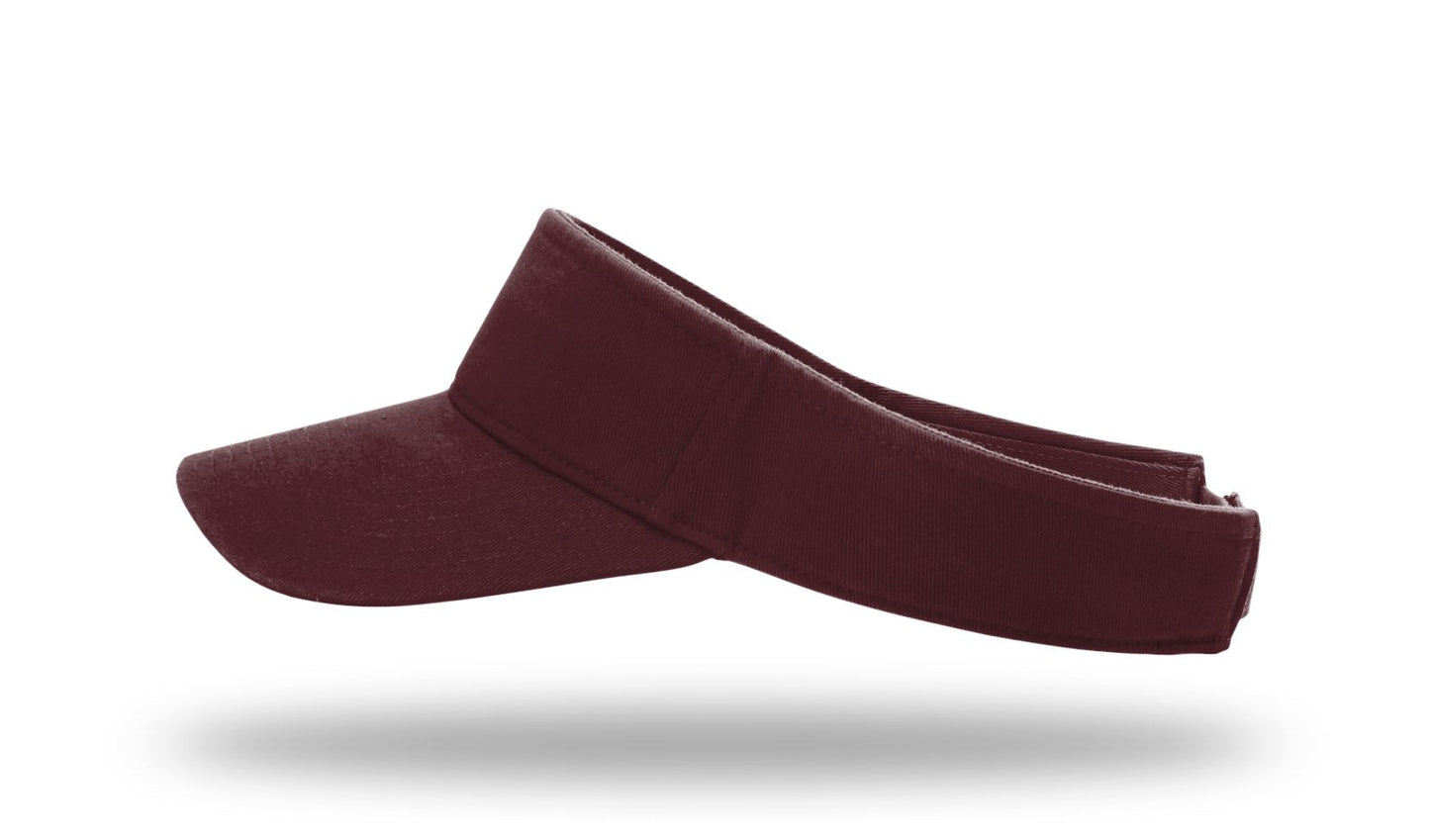 R - 45 Richardson Garment Washed Visors - Maroon