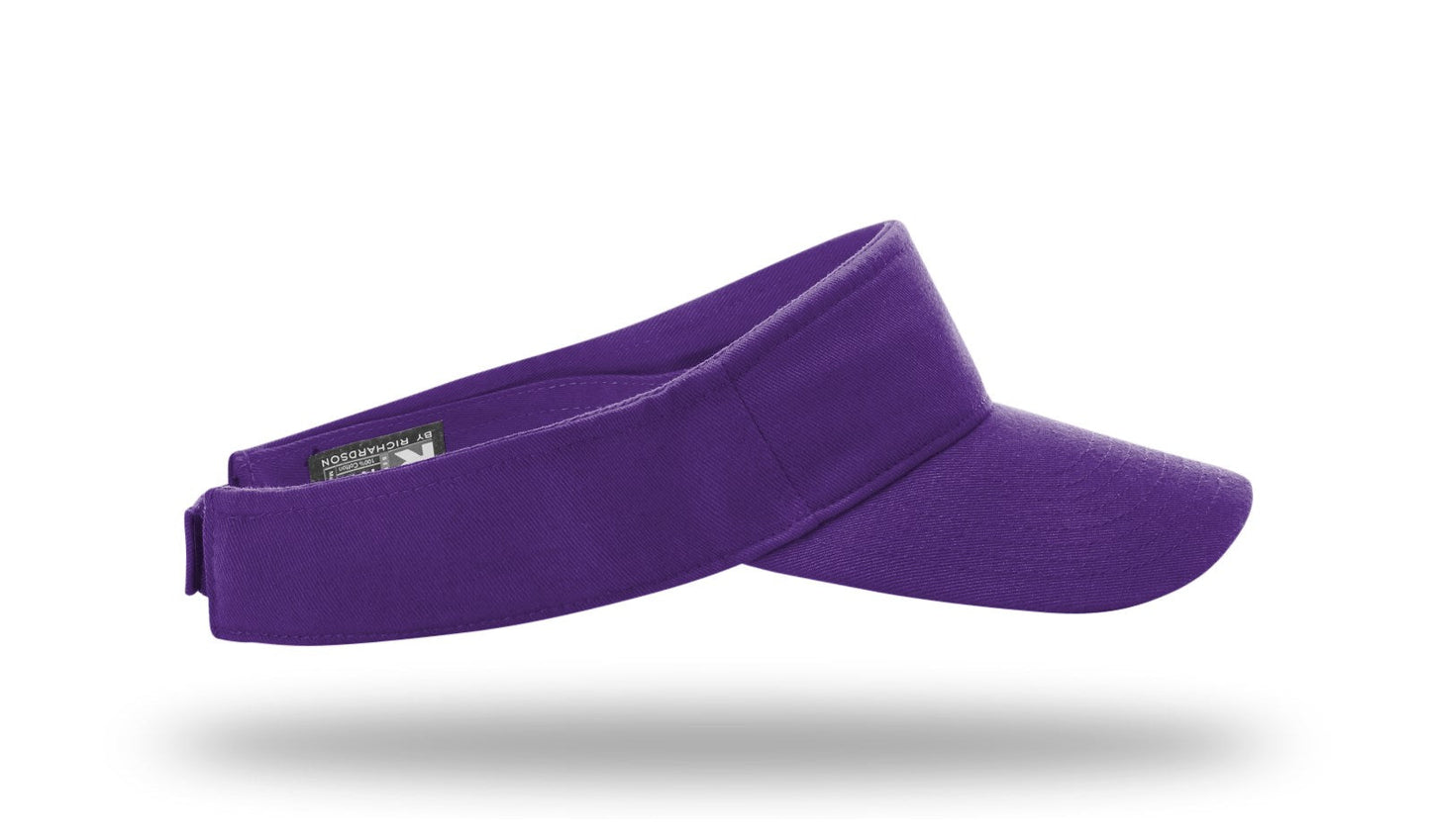R - 45 Richardson Garment Washed Visors - Purple