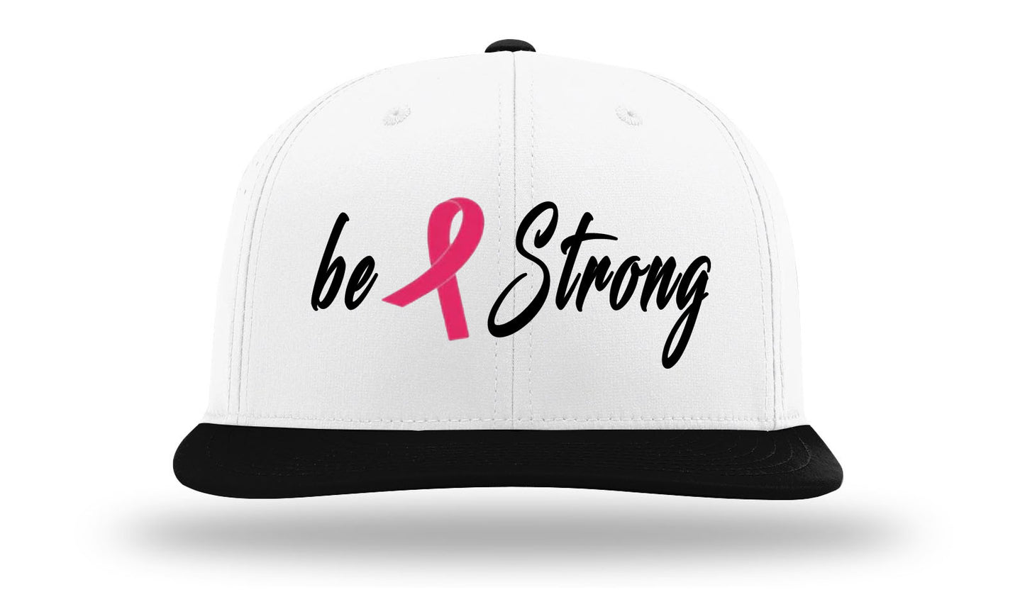 be Strong Cancer Hat PTS30 White/Black