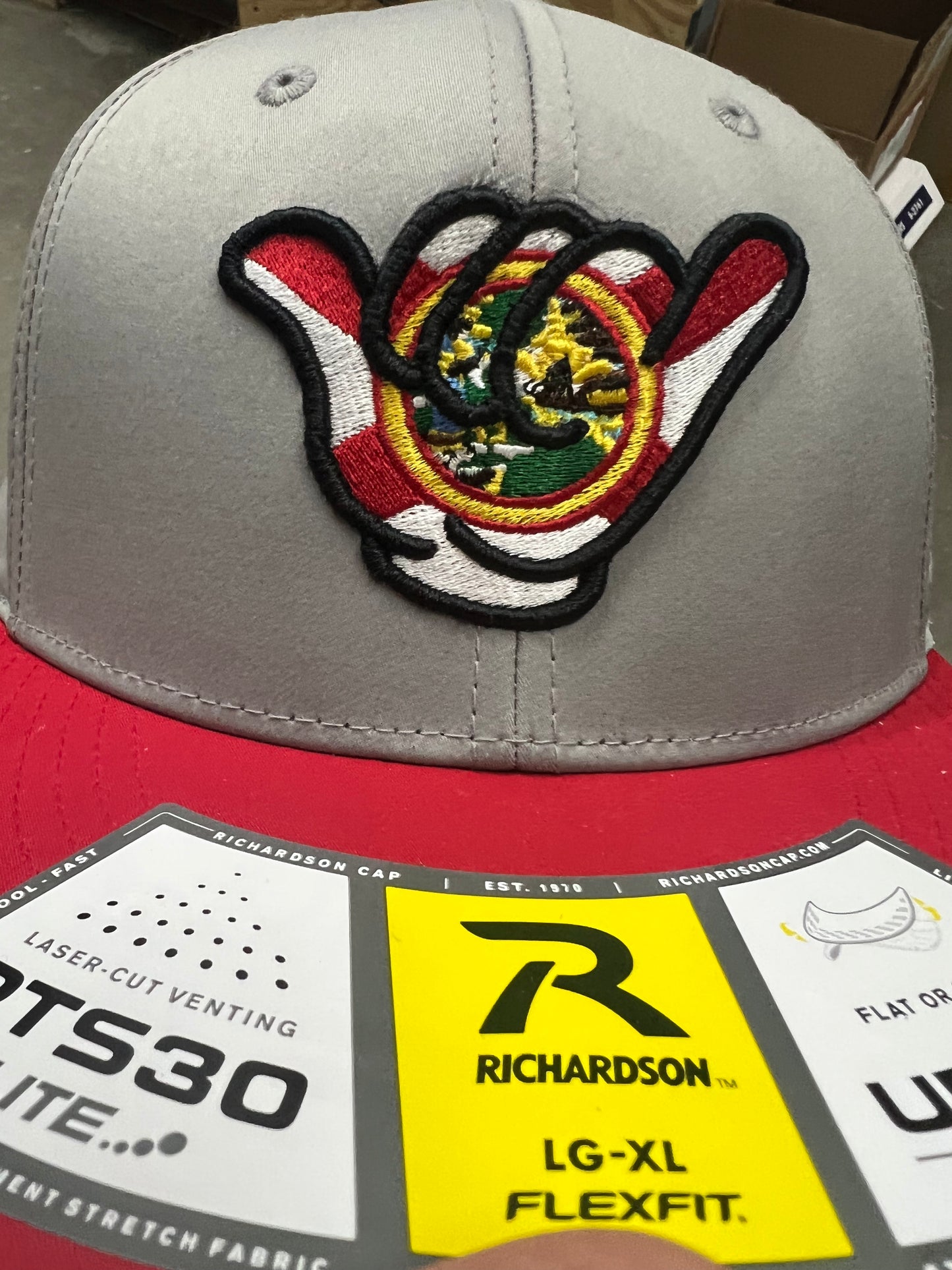 Hang Loose Florida State Flag Cap - Gray/Red PTS30