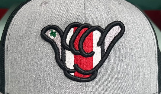 OSU Buckeyes Hang Loose Cap - R112 snapbacks Heather Gray/Black