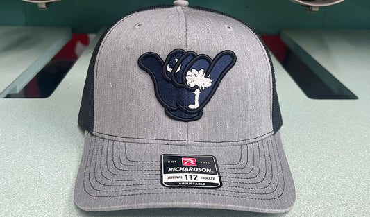 South Carolina Flag Hang Loose Cap - R112 snapbacks Heather Gray/Black