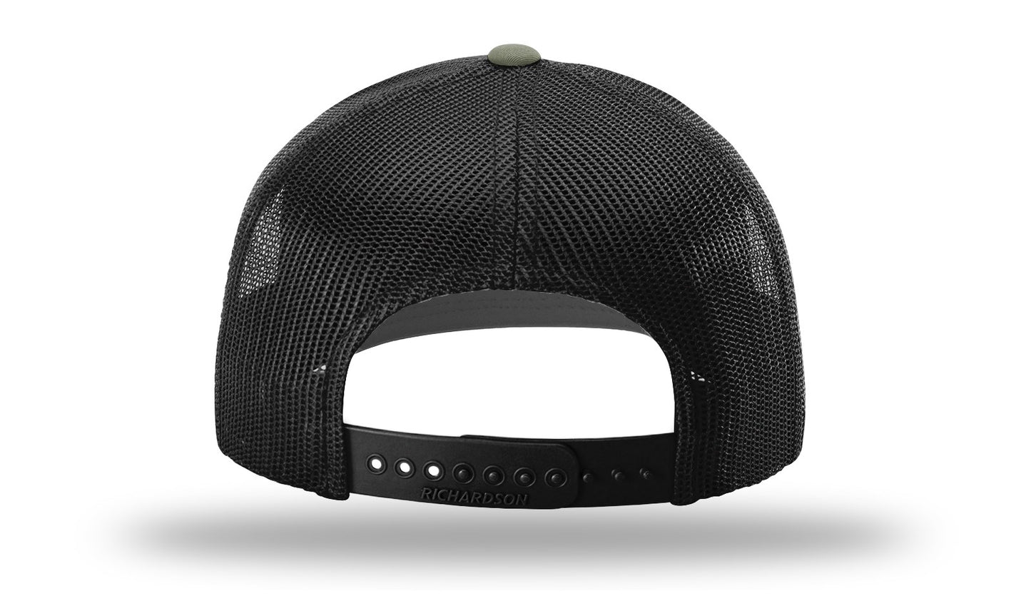 Army Camo Hang Loose Cap - R112 snapbacks Loden/Black