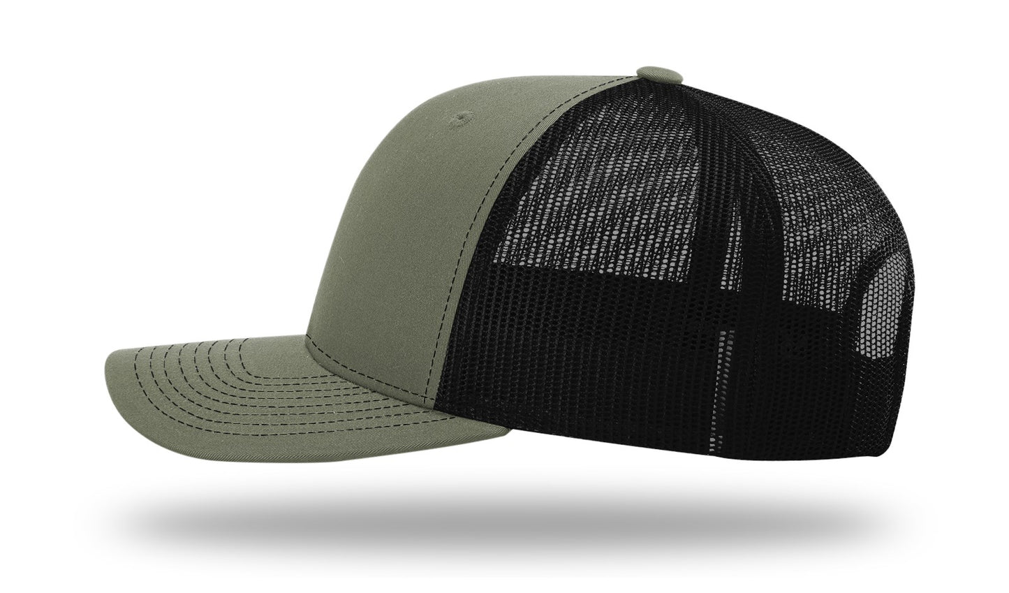 Army Camo Hang Loose Cap - R112 snapbacks Loden/Black