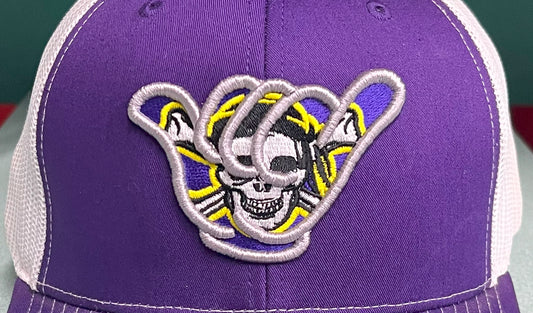 ECU Pirates Hang Loose Hand Hat - R112 Purple/White