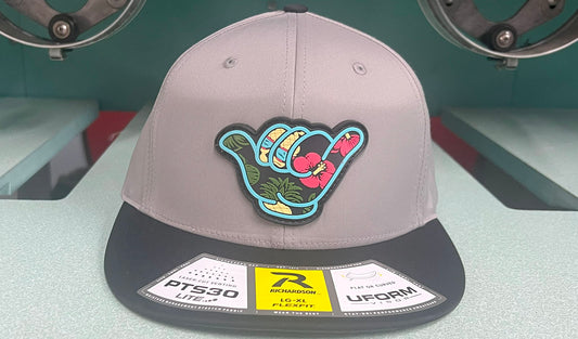 Angry Pineapple Hang Loose PVC Caps - Gray/Black PTS30