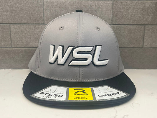 WSL Gray/Black PTS30 Hat with Black/White