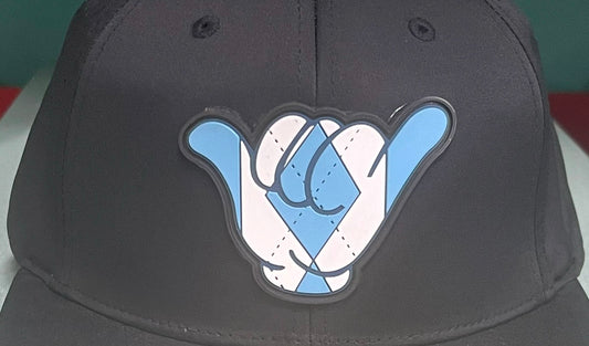 Carolina Tarheels Hang Loose PVC Caps - Solid Black PTS30