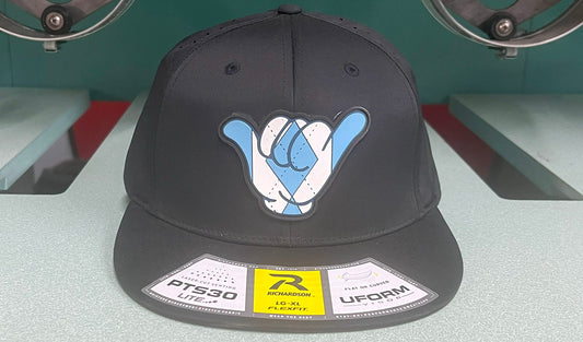 Carolina Tarheels Hang Loose PVC Caps - Solid Black PTS30