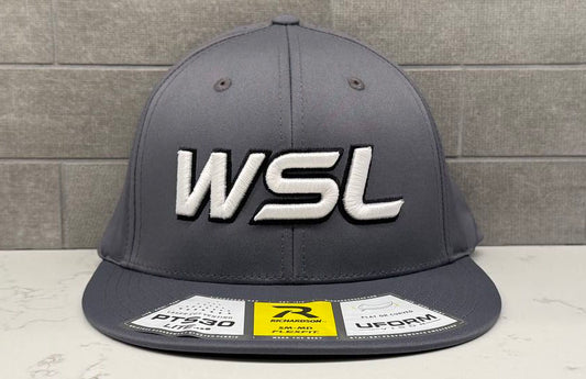 WSL Solid Charcoal PTS30 Hat with Black/White