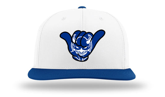 Blue Devils HOME Hang Loose Caps - Solid White/Royal PTS30