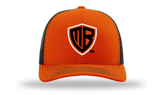 MB Shield - Richardson 112 Snapback - Orange/Black