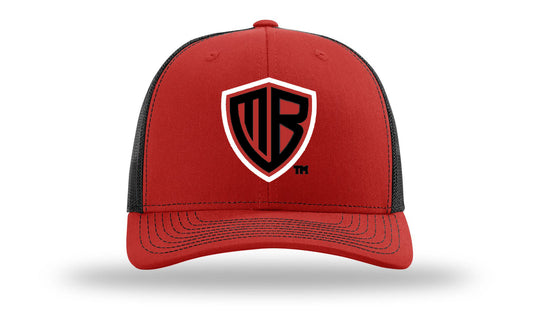MB Shield 3D Puff  - R112 Snapback - Red/Black