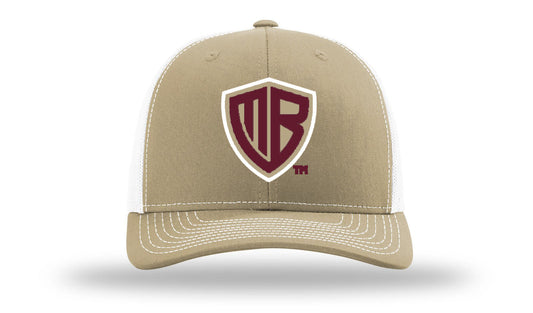 MB Shield - Richardson 112 Snapback - Khaki/White/Burgandy