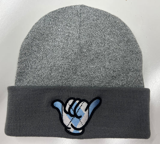 Hang Loose Hand Tarheels - Gray Beanie