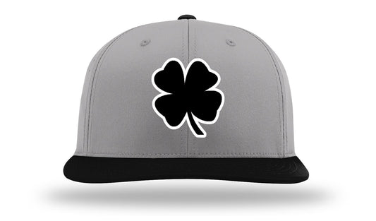 Its All Luck Black Clover White Outline PTS30 Gray/Black Cap