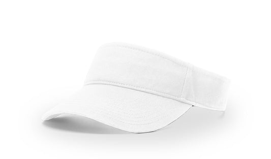 R - 45 Richardson Garment Washed Visors - White